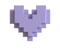 Coeur Magnétique Lila Lovebox Frigo